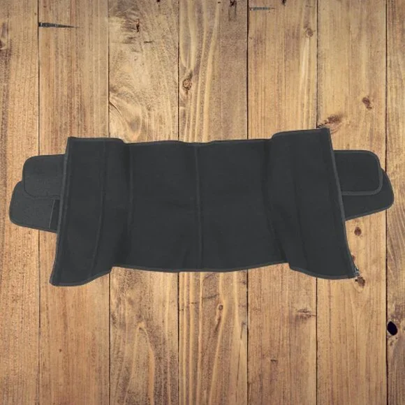 Dual Compression Belts Neoprene Waist Trainer Corset Cincher YKK Zipper Closure - Picture 6 of 10